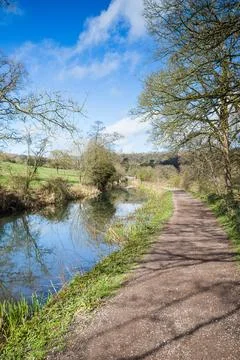 Cromford Canal in spring Stock Photos
