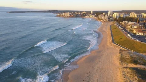 Cronulla Beach - Aerial View Stock Footage 88066974