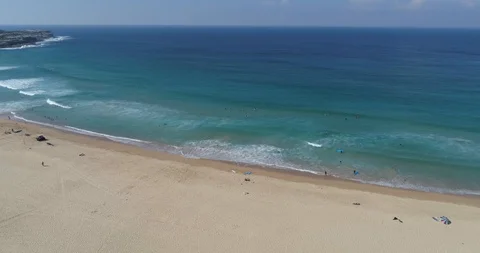 Cronulla Beach Sydney with a Static view of the Ocean. Australia Stock Footage 91749609