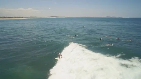 Cronulla Point Surf Stock Footage 75075400