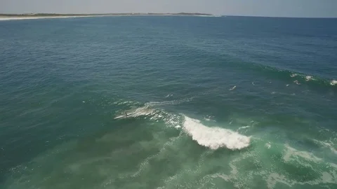 Cronulla Point Surf Stock Footage 75076007