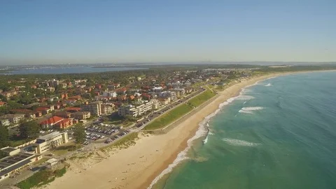 Cronulla Wanda Fly over Video stock 75078009