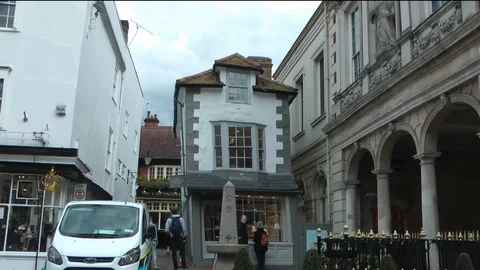 Crooked Shop in Windsor Stock Footage 91698534