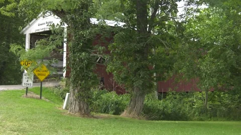 Crooks Covered Bridge in Park County Indiana Vidéo 263839441