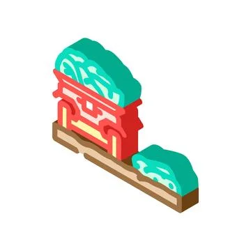 Crop agri tech isometric icon vector illustration Stock Illustration
