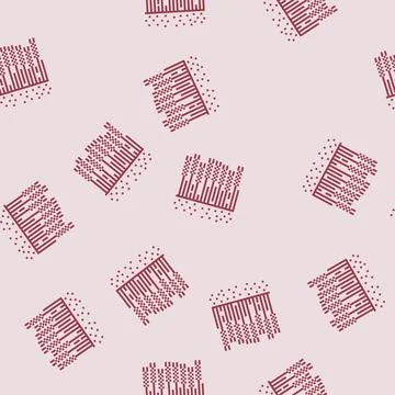Crop agri tech line seamless pattern イラスト素材