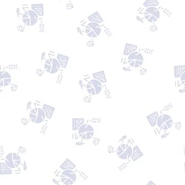Crop analytics smart farm glyph seamless pattern Illustrazione stock