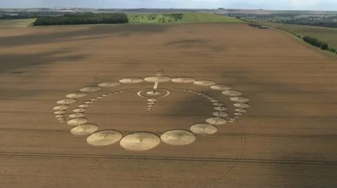 Crop Circle Aerial Video stock 11909061