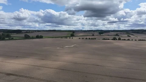 Crop Circle, Drone View, Preston Candover, Hampshire, 2 August 2023, 4K Stock Footage 277654411