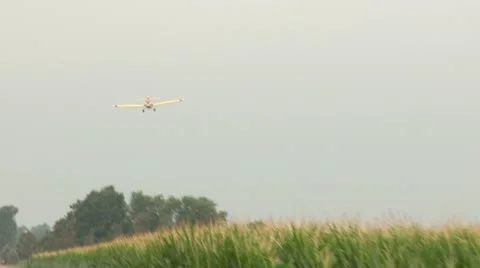 Crop Duster-2 shots Stock Footage 12150701