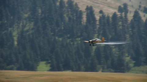 Crop duster Stock Footage 486507