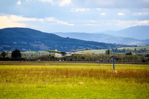 Crop duster Foto stock