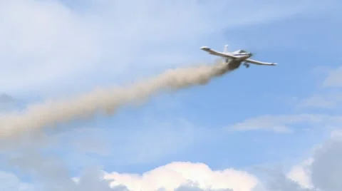 Crop duster plane Stock Footage 12281163