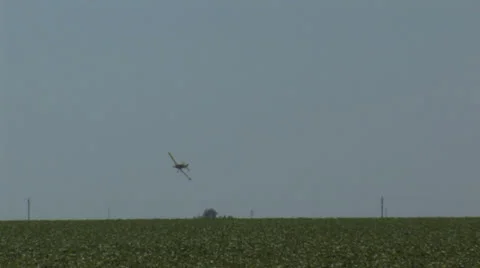 Crop dusting 2 Stock Footage 23019274