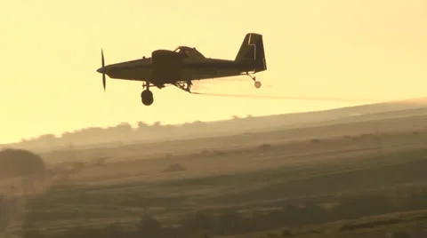 Crop Dusting Shadow Stock Footage 36567209