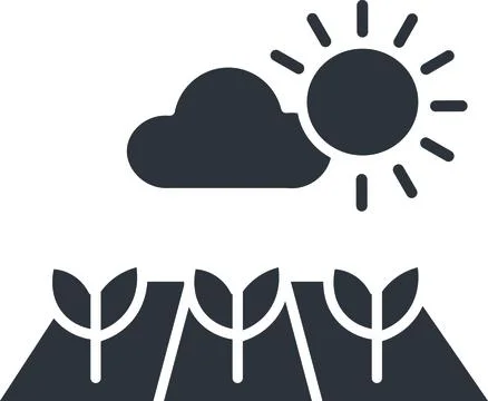 Crop field Stock Illustration