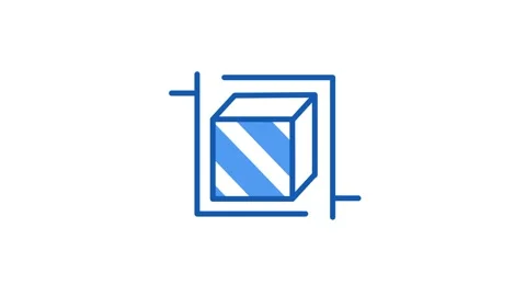 Crop Frame Tool Icon Stock Footage 346804177