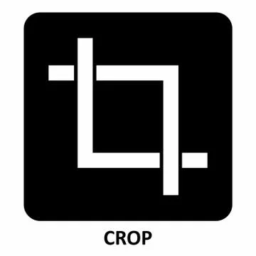 Crop icon illustration Stock Illustration
