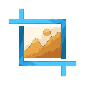 Crop illustration Illustrazione stock