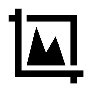 Crop Image Icon Stock Illustration