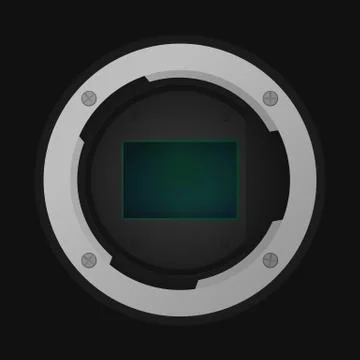 Crop image sensor Stock Illustration