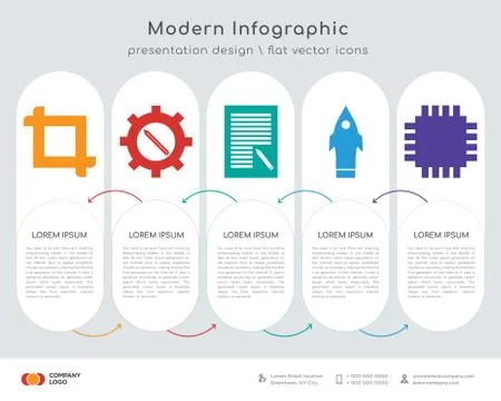 Crop infographics design Stock Illustration