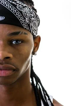 Crop man with do-rag in studio Stock Photos