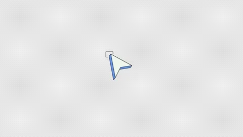 Crop selection cursor pointer neubrutalism UI element animation Stock Footage 337308035