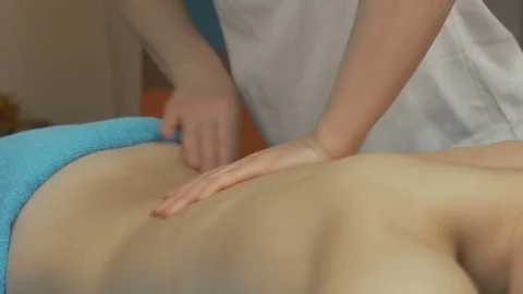 Crop shot of massage procedure 库存影片 74819956