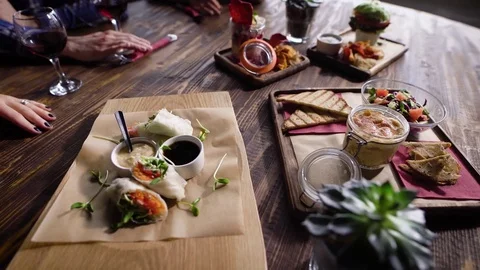 Crop shot of people sitting at table Stock Footage 75528036