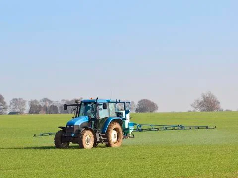Crop spraying Stock Photos
