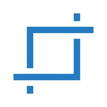 Crop, tool, transform icon. Stock Illustration