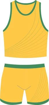 Crop Top Singlet Mock ups Vectors Stock Illustration
