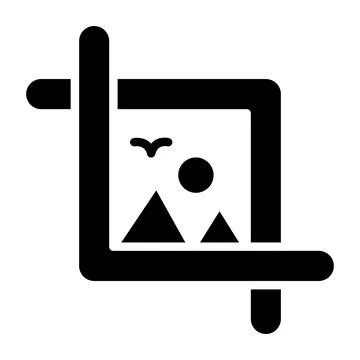 Crop Vector Icon Design Illustration Stock Illustration