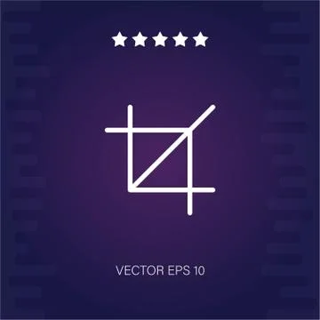 Crop vector icon Stock Illustration