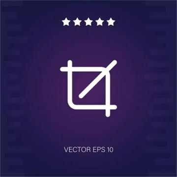 Crop vector icon Stock Illustration