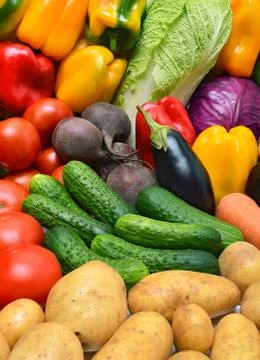 Crop of vegetables Stock Photos