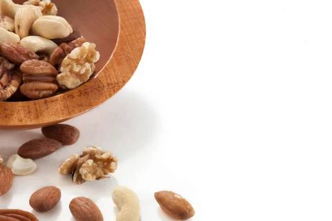 Cropped bowl of nuts Stock Photos