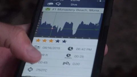 Cropped image of person using smart phone - Carmel by the Sea, California Stock Footage 128789739