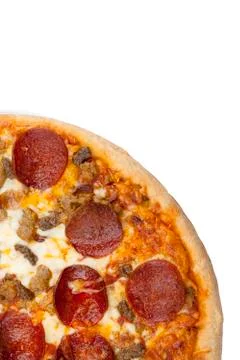 Cropped image of a pizza Stock Photos
