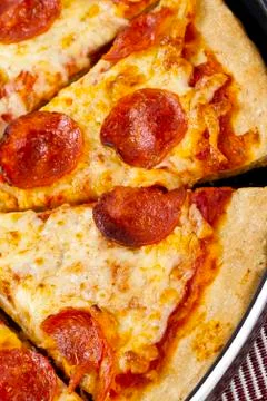 Cropped image of a pizza Stock Photos