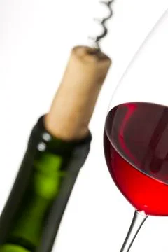 Cropped image of red wine Stock Photos