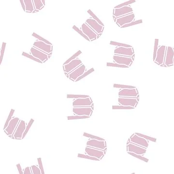 Cropped jacket outerwear female glyph seamless pattern Stock Illustration