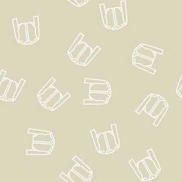 Cropped jacket outerwear female line seamless pattern Stock Illustration