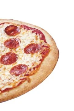 Cropped portion of pizza Stock Photos