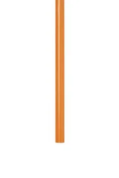 Cropped view of low section of orange color crayon Stock Photos