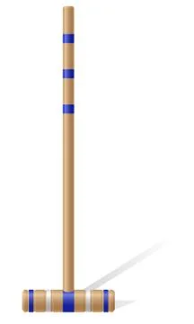 Croquet mallet vector illustration Illustrazione stock