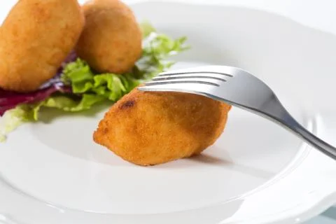 Croquettes Foto stock