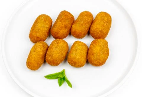 Croquettes served as tapas 库存照片