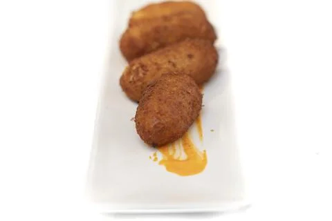 Croquettes in vertical position Stock Photos